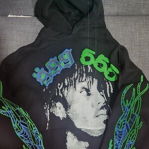 Black Hoodie with Graphic Design